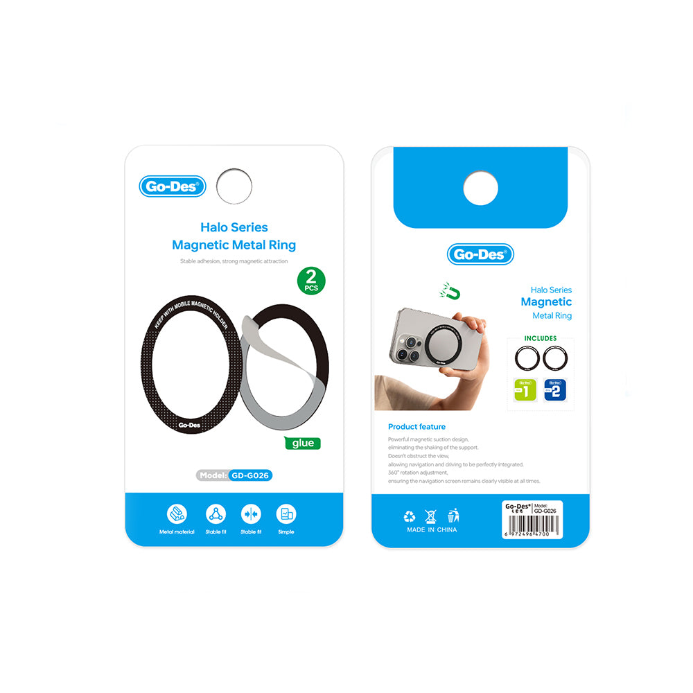Go Des GD-G026 Halo Serisi Çiftli Metal M-safe Halkası