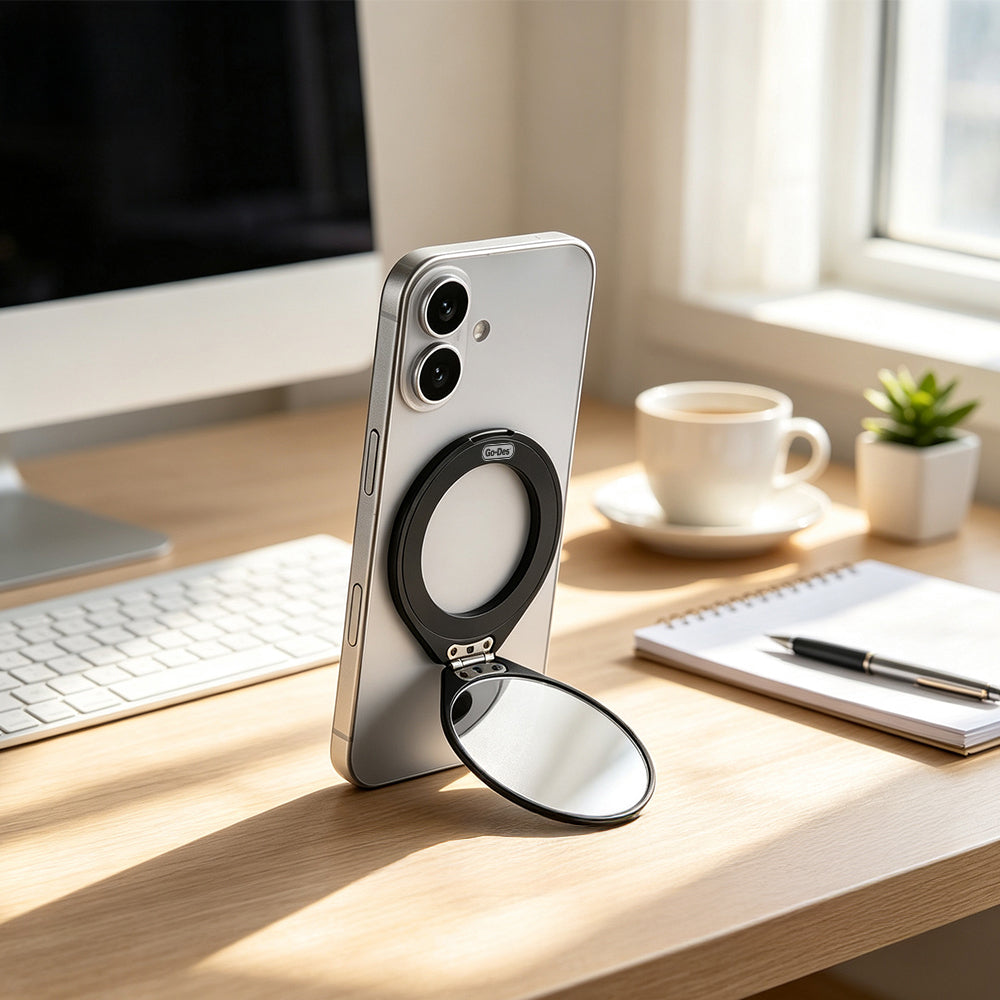Go Des GD-G066 Makyaj Aynalı Magnetik Telefon Standı