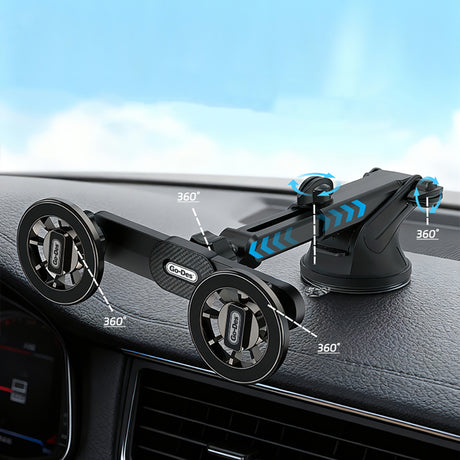 Go Des GD-HD363 360 Derece Dönebilen Uzatılabilir 2in1 Araç Telefon Tutucu