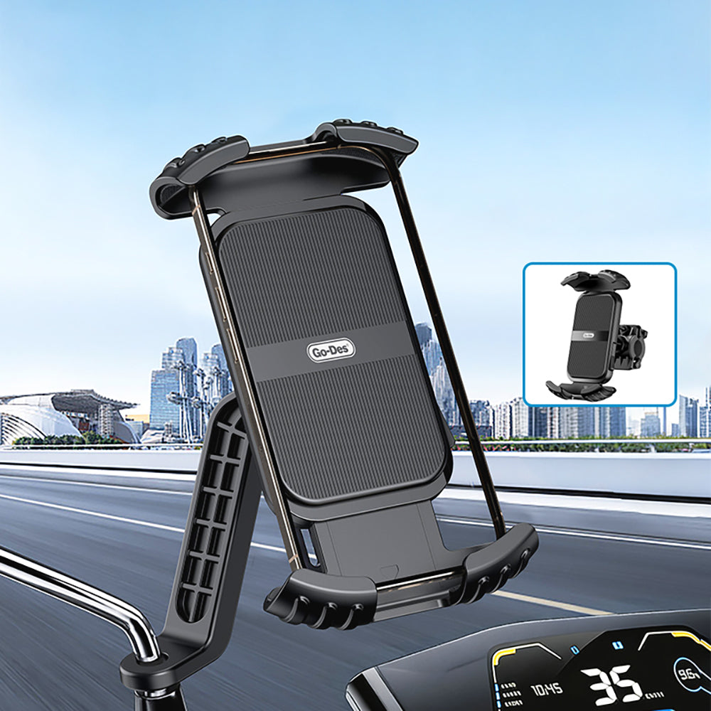 Go Des GD-HD503 360° Derece Dönebilen Ayarlanabilir Motosiklet ve Bisiklet Telefon Tutucu
