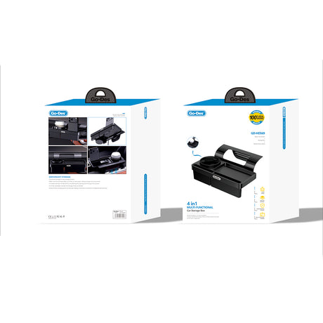 Go Des GD-HD569 4in1 Araç İçi Çok Amaçlı Bardaklıklı Telefon Bölmeli Konsol