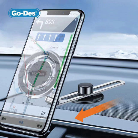 Go Des GD-HD912 Magnetik 360 Derece Dönebilen Düz Zemin Araç Telefon Tutacağı