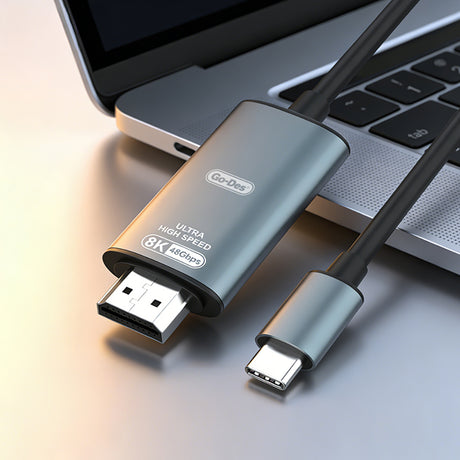 Go Des GD-HM832 8K Görüntü Kalitesi Type-C to HDMI Kablo 1.8M