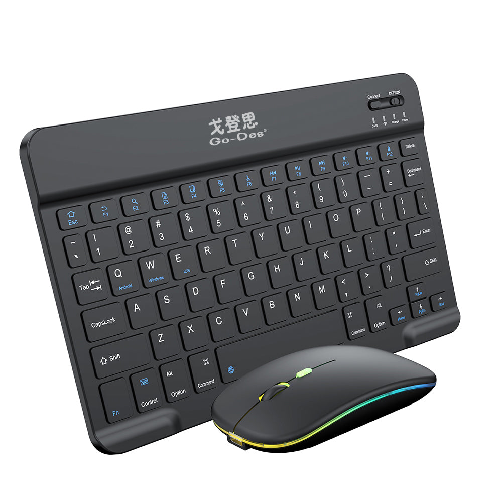 Go Des GD-KB323 Ergonomik 2in1 Bluetooth Bağlantılı Kablosuz Klavye ve Mouse Seti