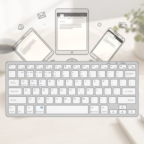 Go Des GD-KB325 Sessiz Tuş Tasarımlı Bluetooth Bağlantılı Kablosuz Klavye