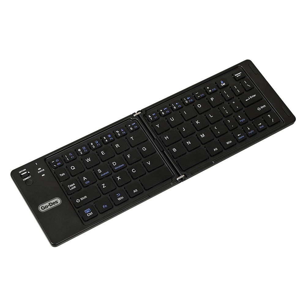 Go Des GD-KB326 Sessiz Tuş Tasarımlı Katlanabilir Bluetooth Bağlantılı Kablosuz Klavye