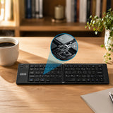 Go Des GD-KB326 Sessiz Tuş Tasarımlı Katlanabilir Bluetooth Bağlantılı Kablosuz Klavye