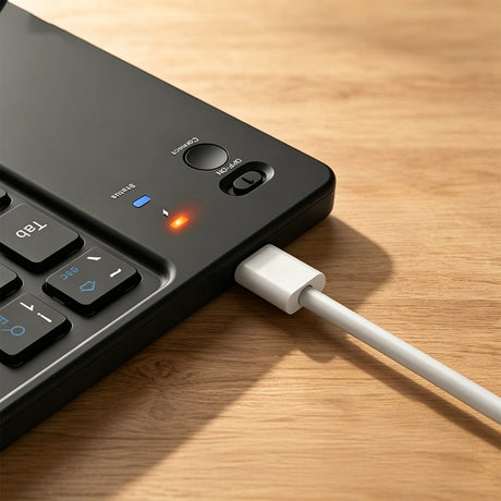 Go Des GD-KB326 Sessiz Tuş Tasarımlı Katlanabilir Bluetooth Bağlantılı Kablosuz Klavye