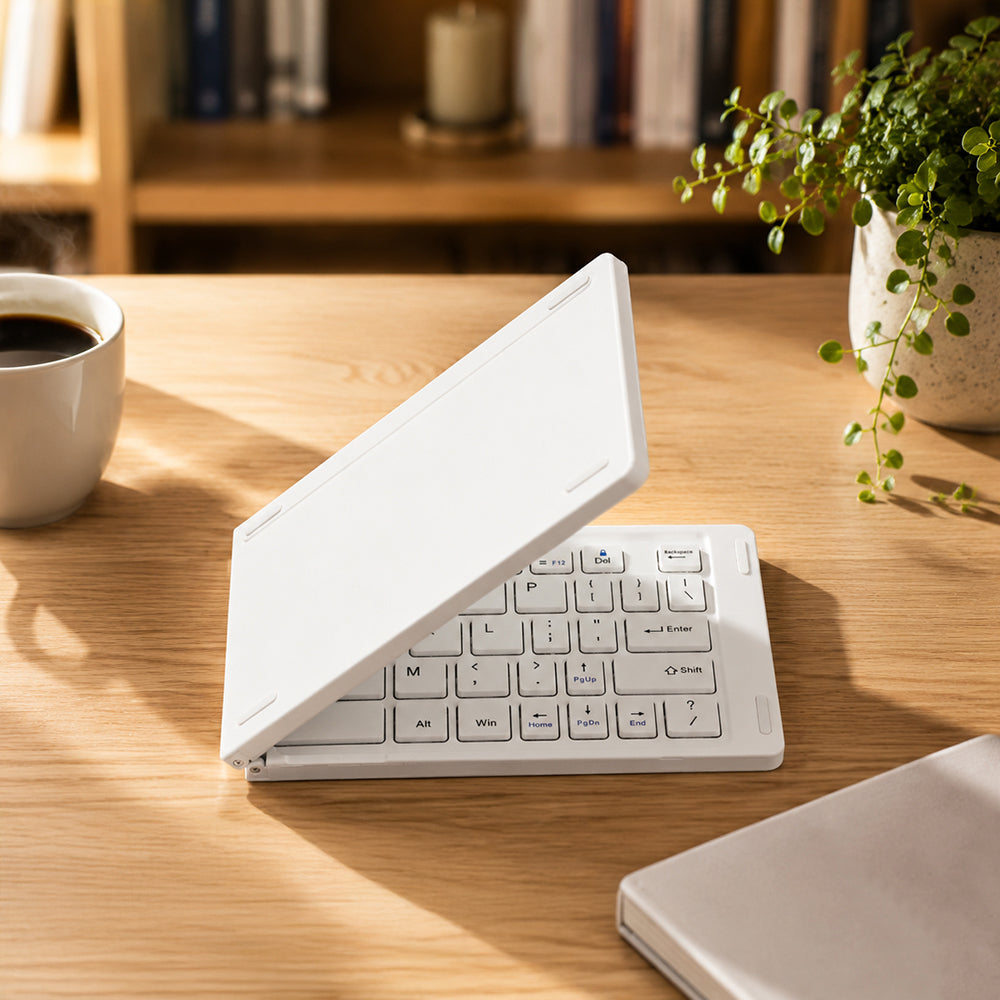 Go Des GD-KB326 Sessiz Tuş Tasarımlı Katlanabilir Bluetooth Bağlantılı Kablosuz Klavye