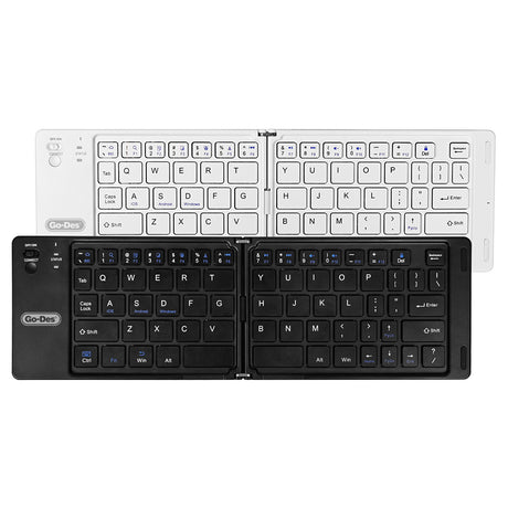 Go Des GD-KB326 Sessiz Tuş Tasarımlı Katlanabilir Bluetooth Bağlantılı Kablosuz Klavye