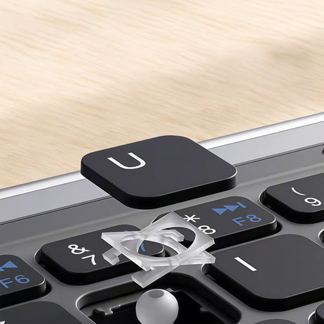 Go Des GD-KB328 Sessiz Tuş Tasarımlı Touch Pad Özellikli Katlanabilir Bluetooth Bağlantılı Kablosuz Klavye