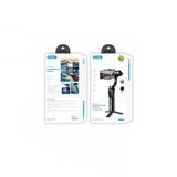 Go Des GD-S5 3 Eksenli El Tipi Yüz Tanıma Takip Özellikli Led Işıklandırma Aparatlı Gimbal Stabilizatör