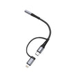Go-Des GD-UC173 3.5mm Jack Girişli Type-C ve Lightning 2in1 Ses Kablosu