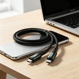Go Des GD-UC575 Type-C to Type-C PD Örgü Tasarımlı Hızlı Şarj Özellikli Data ve Şarj Kablosu 40W 3M