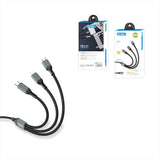 Go-Des GD-UC617 3in1 Type-C to Lightning – Type-C – Type-C Ultra Hızlı PD Şarj Kablosu 100W 1.2M