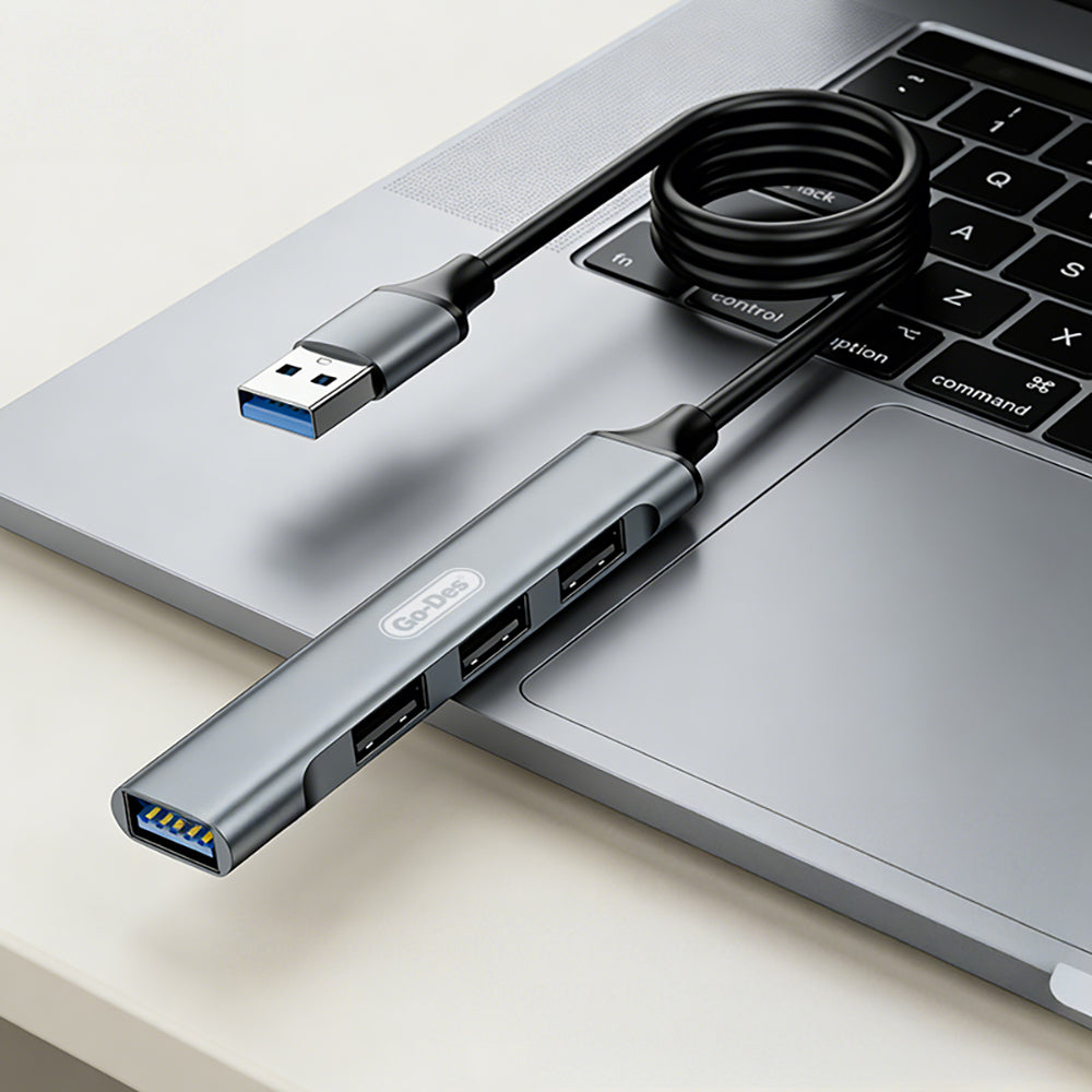 Go Des GD-UC701S USB3.0 + USB2.0 + USB1.1 + USB-A Bağlantılı 4in1 Hub
