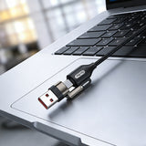 Go Des GD-UC831 4in1 PD Çoklu USB-A + Type-C to Type-C + Lightning Şarj ve Data Kablosu 65W 1.2M