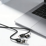 Go Des GD-UC831 4in1 PD Çoklu USB-A + Type-C to Type-C + Lightning Şarj ve Data Kablosu 65W 1.2M