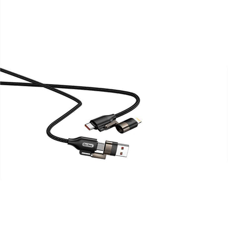 Go Des GD-UC831 4in1 PD Çoklu USB-A + Type-C to Type-C + Lightning Şarj ve Data Kablosu 65W 1.2M