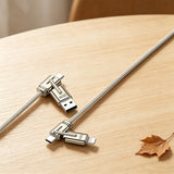 Go Des GD-UC832 4in1 PD Çoklu USB-A + Type-C to Type-C + Lightning Şarj ve Data Kablosu