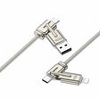 Go Des GD-UC832 4in1 PD Çoklu USB-A + Type-C to Type-C + Lightning Şarj ve Data Kablosu