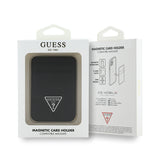 Guess Orjinal Lisanslı 2 Hazneli Üçgen Logolu Deri Magnetik Kartlık