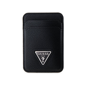 Guess Orjinal Lisanslı 2 Hazneli Üçgen Logolu Deri Magnetik Kartlık