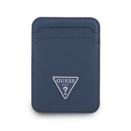 Guess Orjinal Lisanslı 2 Hazneli Üçgen Logolu Deri Magnetik Kartlık