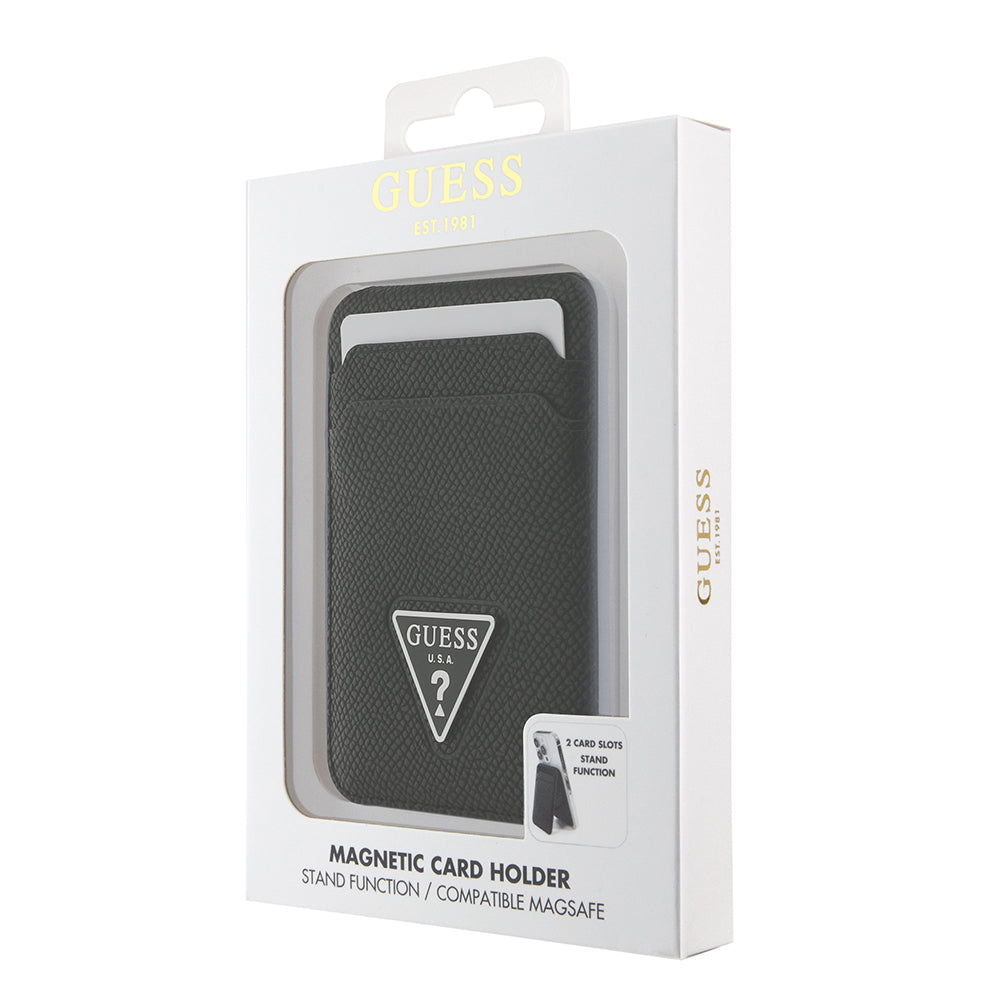 Guess Orjinal Lisanslı 2 Hazneli Üçgen Logolu Standlı Magnetik Kartlık
