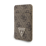 Guess Orjinal Lisanslı 2in1 Bilek Askı İpli 4G Desenli Metal Üçgen Logolu Magnetik Kartlık