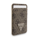 Guess Orjinal Lisanslı 2in1 Bilek Askı İpli 4G Desenli Metal Üçgen Logolu Magnetik Kartlık