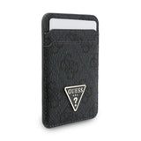 Guess Orjinal Lisanslı 2in1 Bilek Askı İpli 4G Desenli Metal Üçgen Logolu Magnetik Kartlık