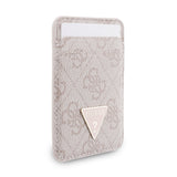 Guess Orjinal Lisanslı 2in1 Bilek Askı İpli 4G Desenli Metal Üçgen Logolu Magnetik Kartlık