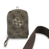 Guess Orjinal Lisanslı 4G Desenli Büyük Metal Logolu Omuz Askılı Purse El Çantası