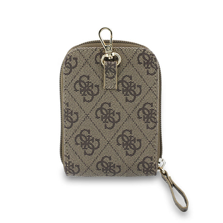 Guess Orjinal Lisanslı 4G Desenli Büyük Metal Logolu Omuz Askılı Purse El Çantası