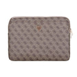 Guess Orjinal Lisanslı 4G Desenli Üçgen Logolu 14 inç Laptop Çantası