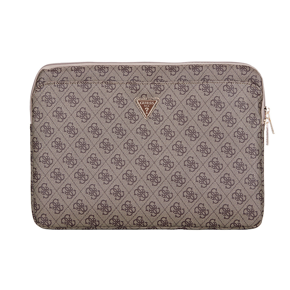 Guess Orjinal Lisanslı 4G Desenli Üçgen Logolu 14 inç Laptop Çantası