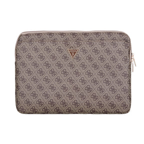 Guess Orjinal Lisanslı 4G Desenli Üçgen Logolu 14 inç Laptop Çantası