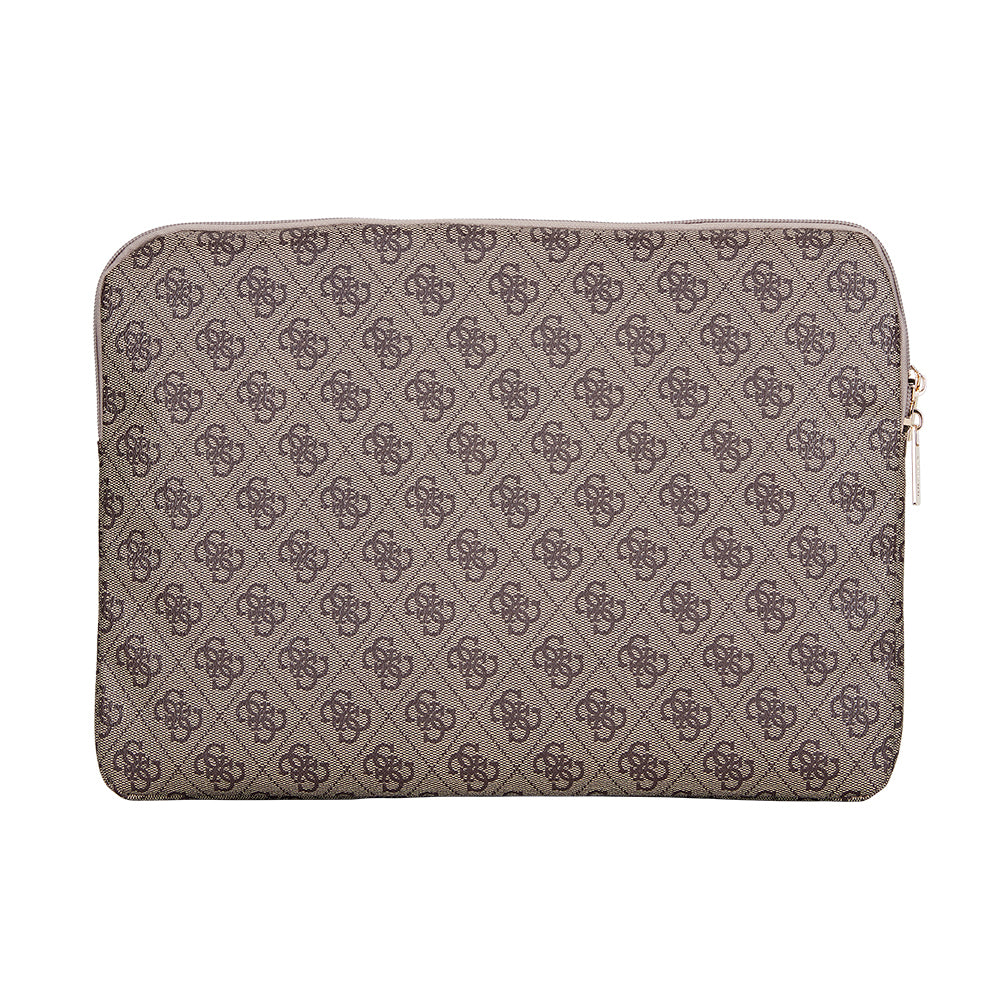 Guess Orjinal Lisanslı 4G Desenli Üçgen Logolu 14 inç Laptop Çantası