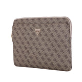 Guess Orjinal Lisanslı 4G Desenli Üçgen Logolu 14 inç Laptop Çantası