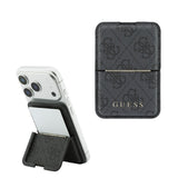 Guess Orjinal Lisanslı 4G Desenli Yazı Logolu Pop-up Magnetik Standlı PU Kartlık