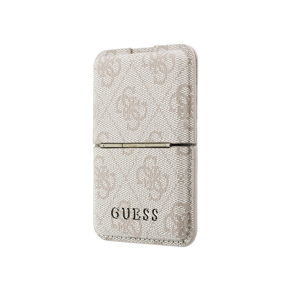 Guess Orjinal Lisanslı 4G Desenli Yazı Logolu Pop-up Magnetik Standlı PU Kartlık