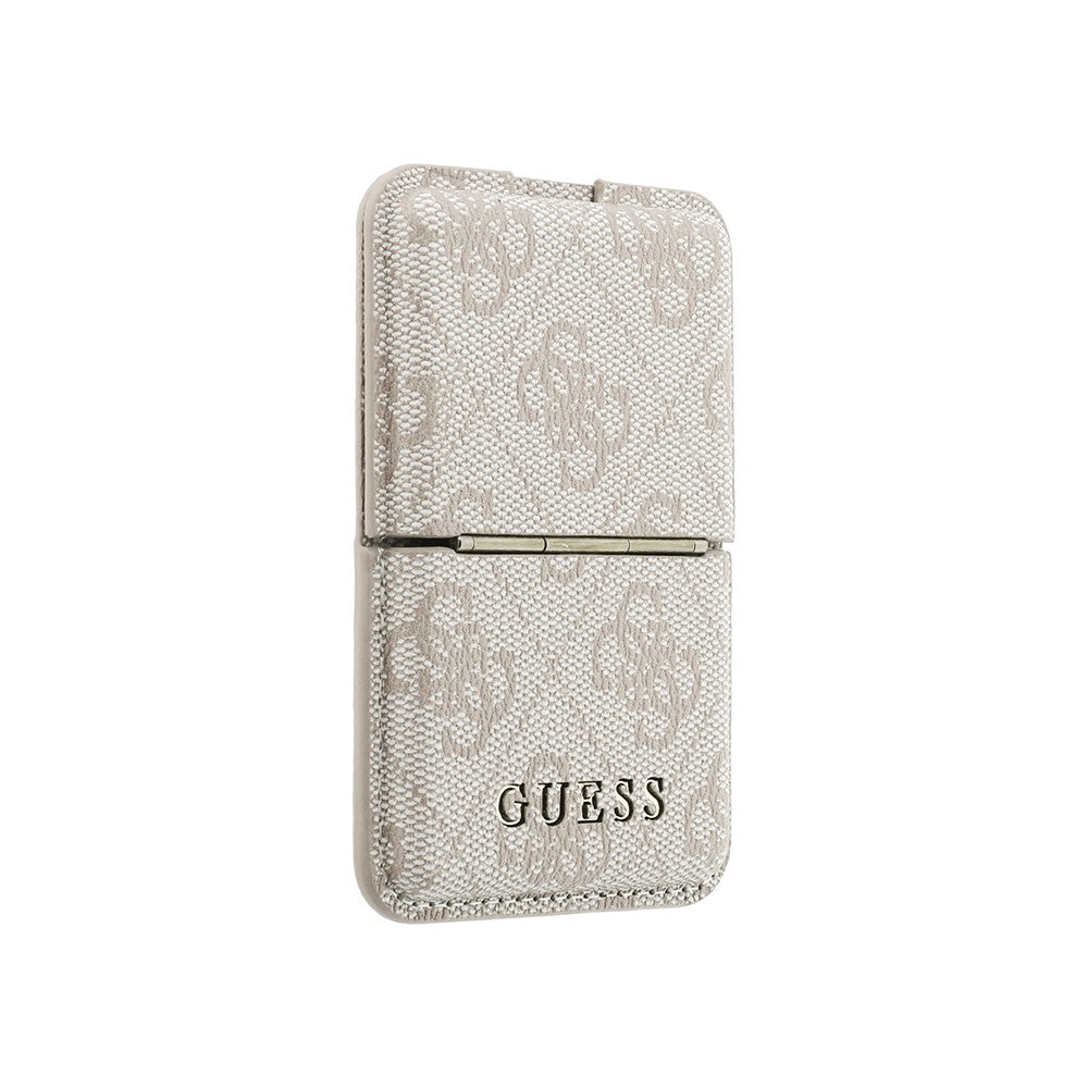 Guess Orjinal Lisanslı 4G Desenli Yazı Logolu Pop-up Magnetik Standlı PU Kartlık