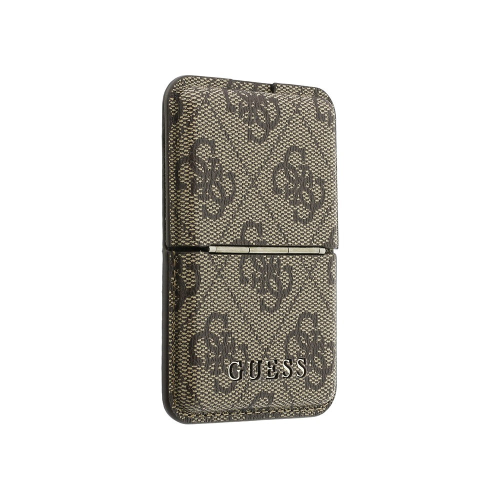 Guess Orjinal Lisanslı 4G Desenli Yazı Logolu Pop-up Magnetik Standlı PU Kartlık