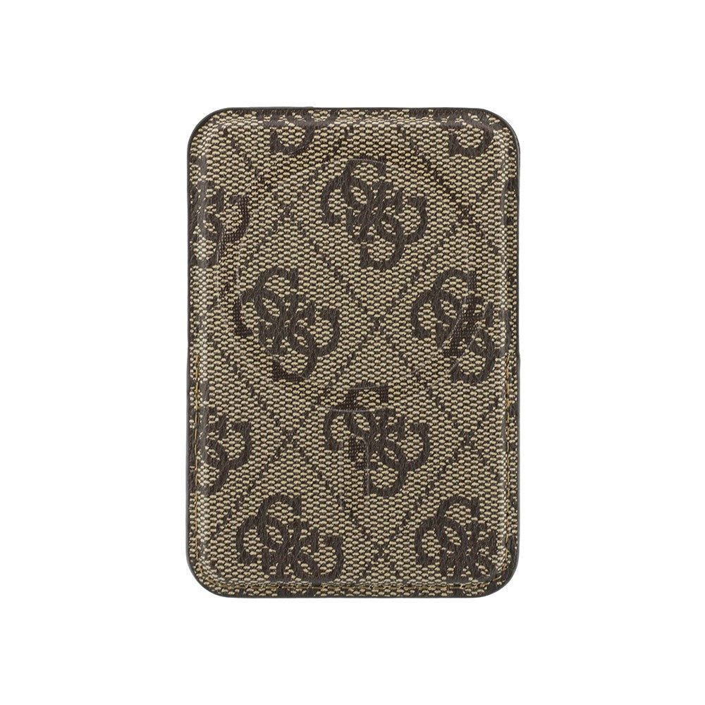 Guess Orjinal Lisanslı 4G Desenli Yazı Logolu Pop-up Magnetik Standlı PU Kartlık