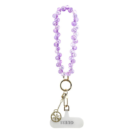 Guess Orjinal Lisanslı 4G Metal Logolu Kristal Taşlı Telefon Bilek Askı Zinciri