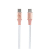 Guess Orjinal Lisanslı 4G ve Yazı Logolu Aydınlatmalı Kablo Ucu Hızlı Şarj Özellikli Type-C To Type-C PD Kablo 3A 1.5m
