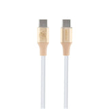 Guess Orjinal Lisanslı 4G ve Yazı Logolu Aydınlatmalı Kablo Ucu Hızlı Şarj Özellikli Type-C To Type-C PD Kablo 3A 1.5m