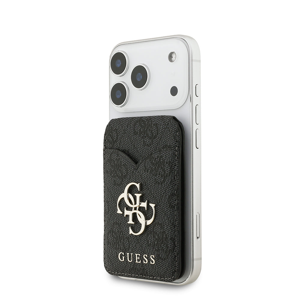 Guess Orjinal Lisanslı Aynalı Metal Büyük 4G Logolu Standlı Magnetik Kartlık