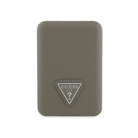 Guess Orjinal Lisanslı Dijital Led Göstergeli PU Deri Yüzey Üçgen Logolu Powerbank 5000mAh 15W